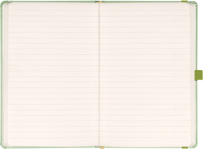 Notes Zelený, linajkovaný, 13 × 21 cm