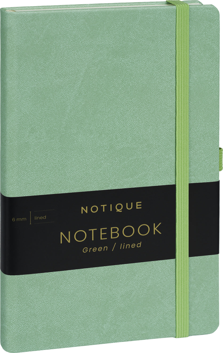 Notes Zelený, linajkovaný, 13 × 21 cm