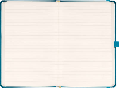 Notes Tyrkysový, linajkovaný, 13 × 21 cm