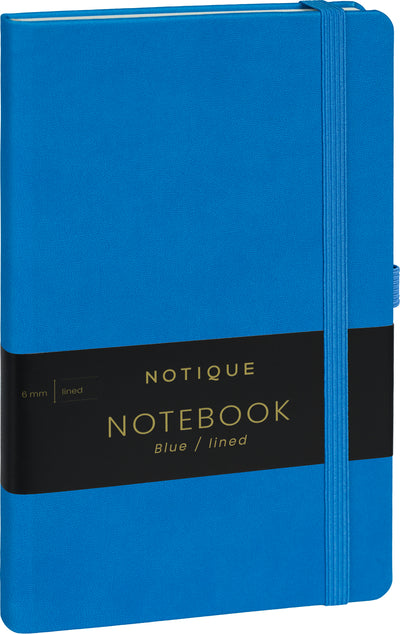 Notes Modrý, linajkovaný, 13 × 21 cm