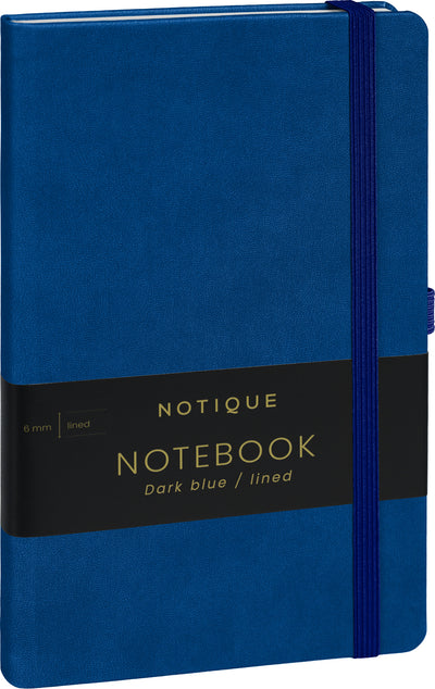 Notes Tmavomodrý, linajkovaný, 13 × 21 cm