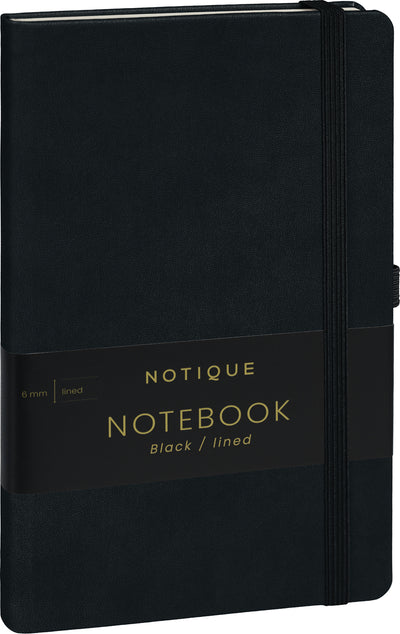 Notes Čierny, linajkovaný, 13 × 21 cm