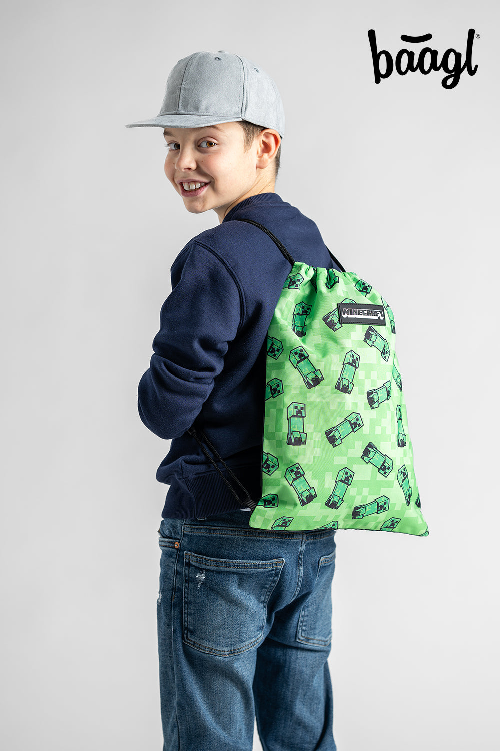 MINECRAFT SET 2 Creeper: peračník, vrecko