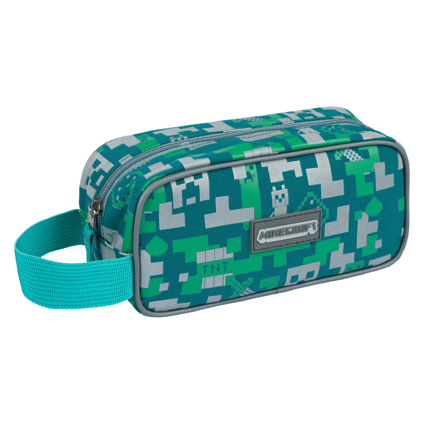 MINECRAFT SET 2 Silver Creeper: peračník, vrecko