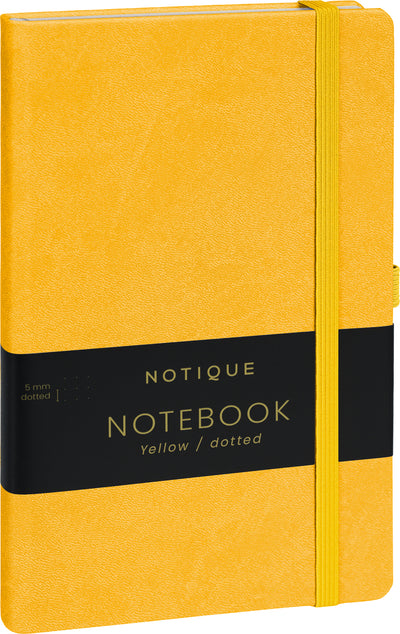 Notes Žltá, bodkovaný, 13 × 21 cm