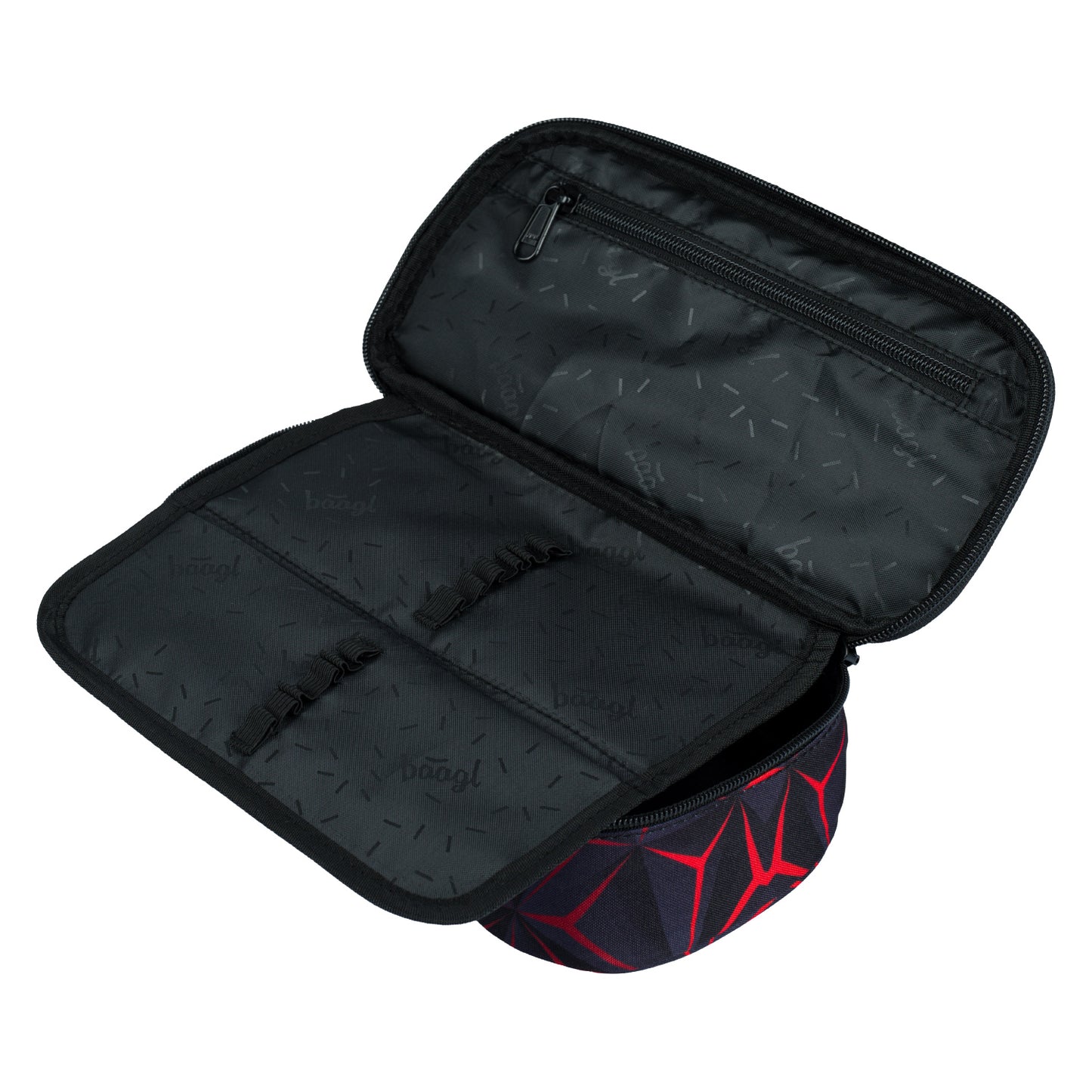 Školský peračník etui Red Polygon