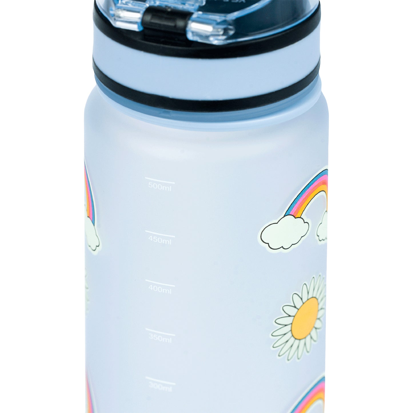 Tritanová fľaša na nápoje Dúha červená, 500 ml