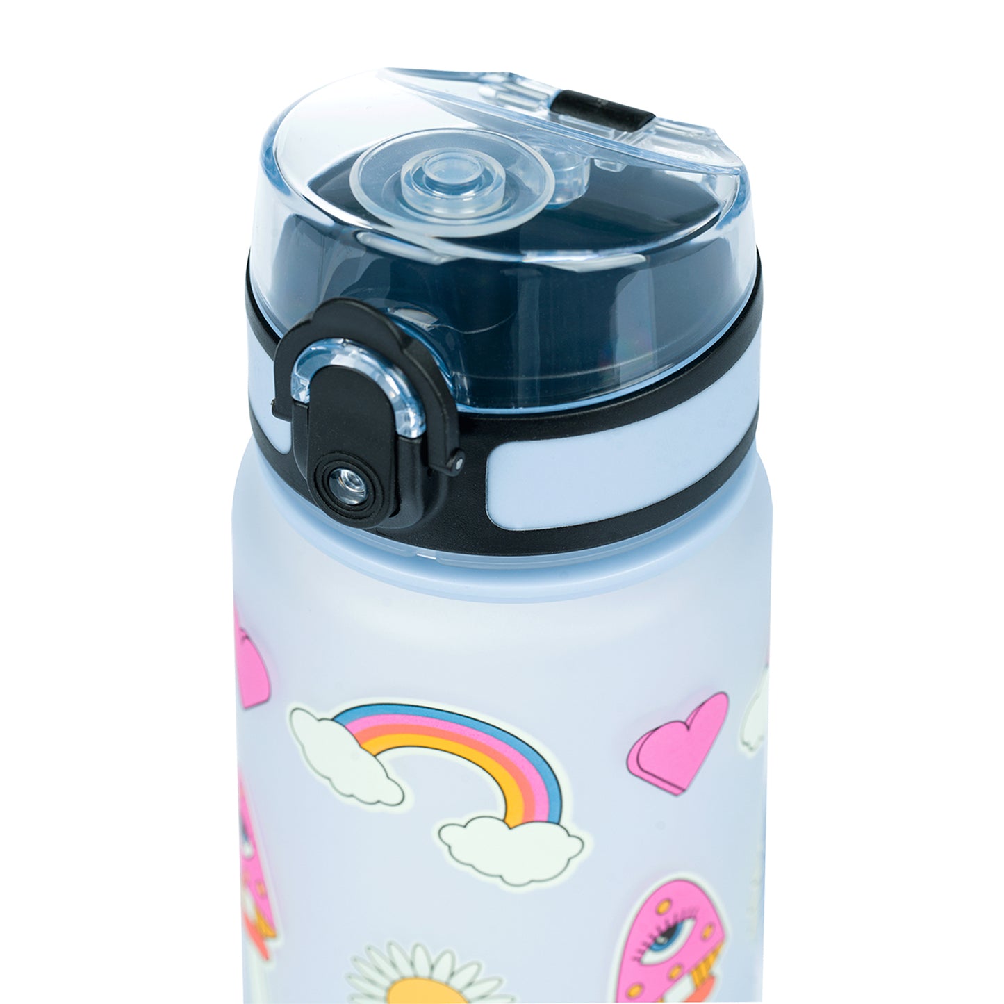 Tritanová fľaša na nápoje Dúha červená, 500 ml