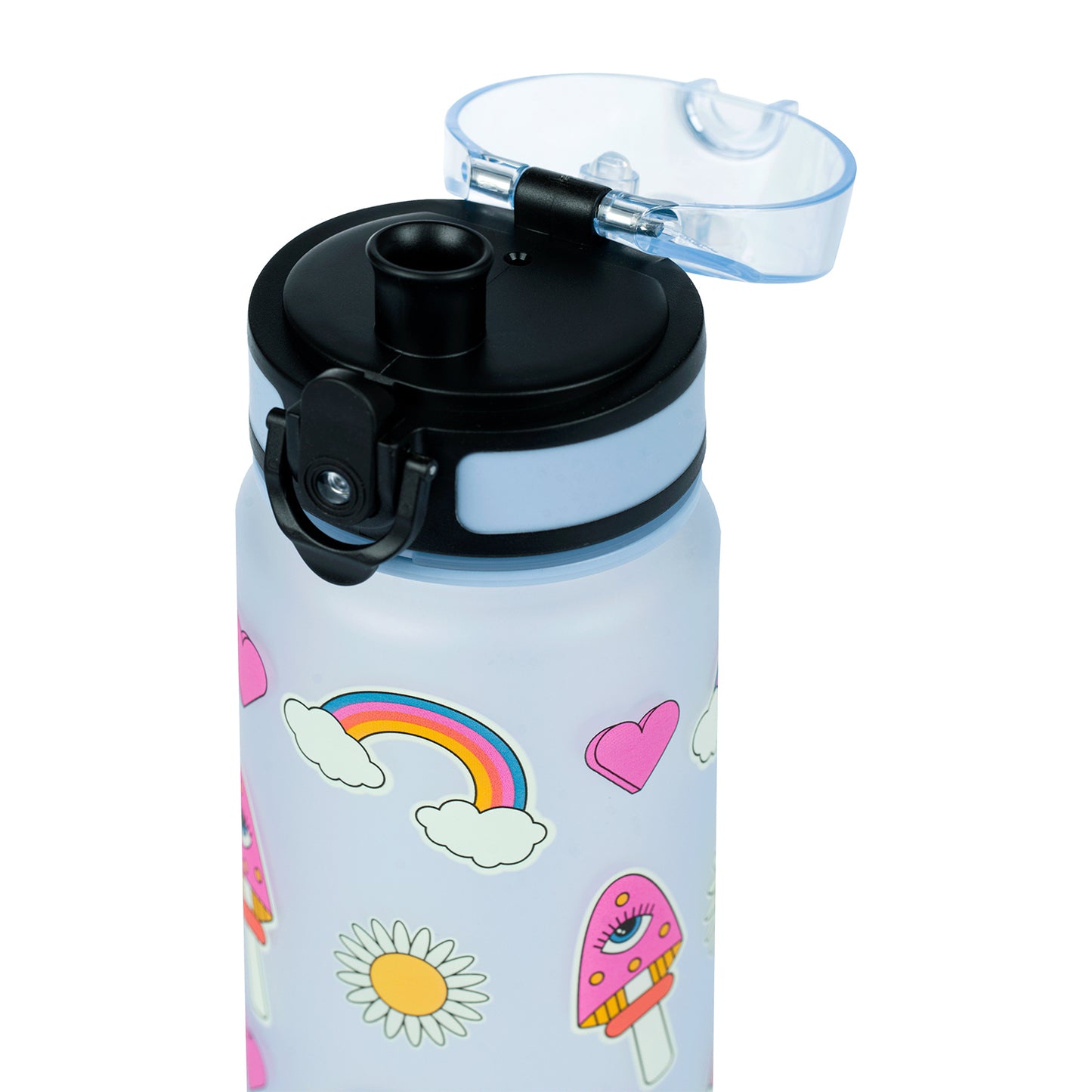 Tritanová fľaša na nápoje Dúha červená, 500 ml