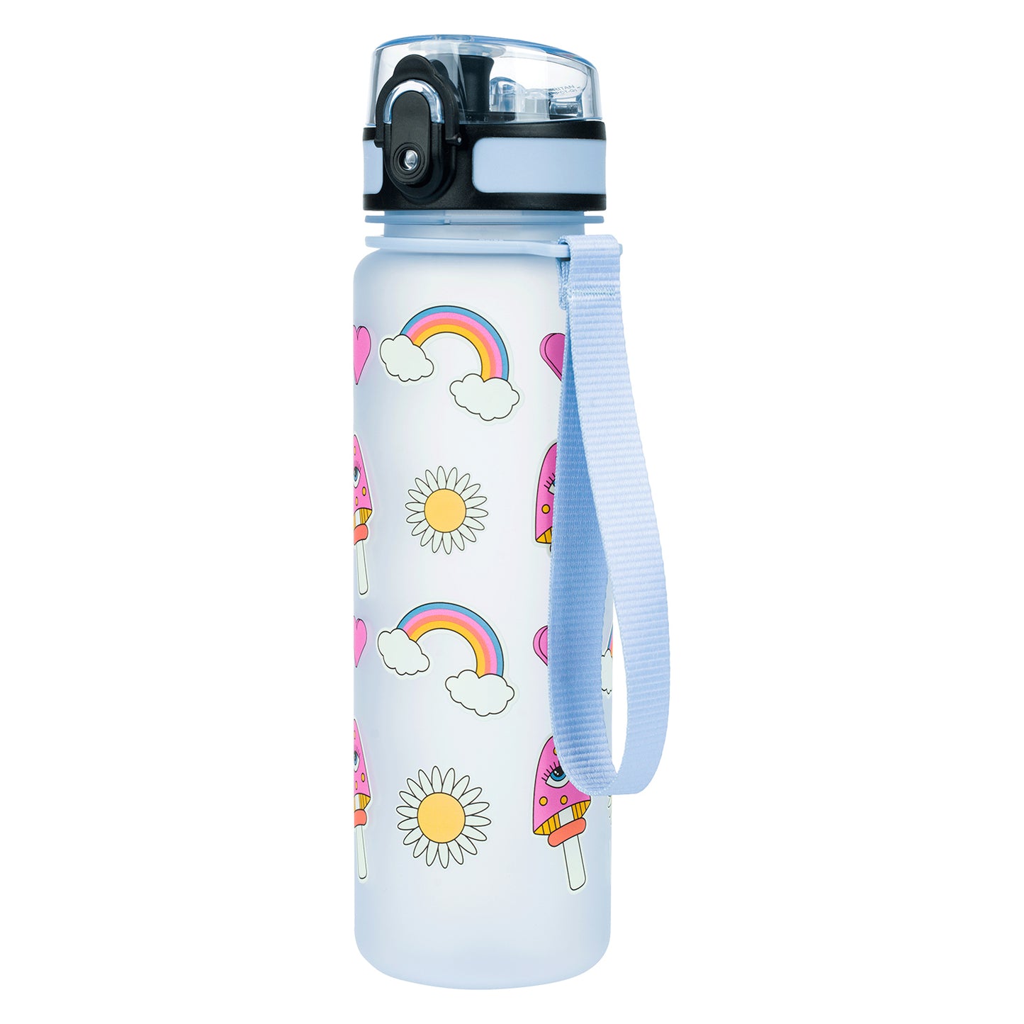 Tritanová fľaša na nápoje Dúha červená, 500 ml