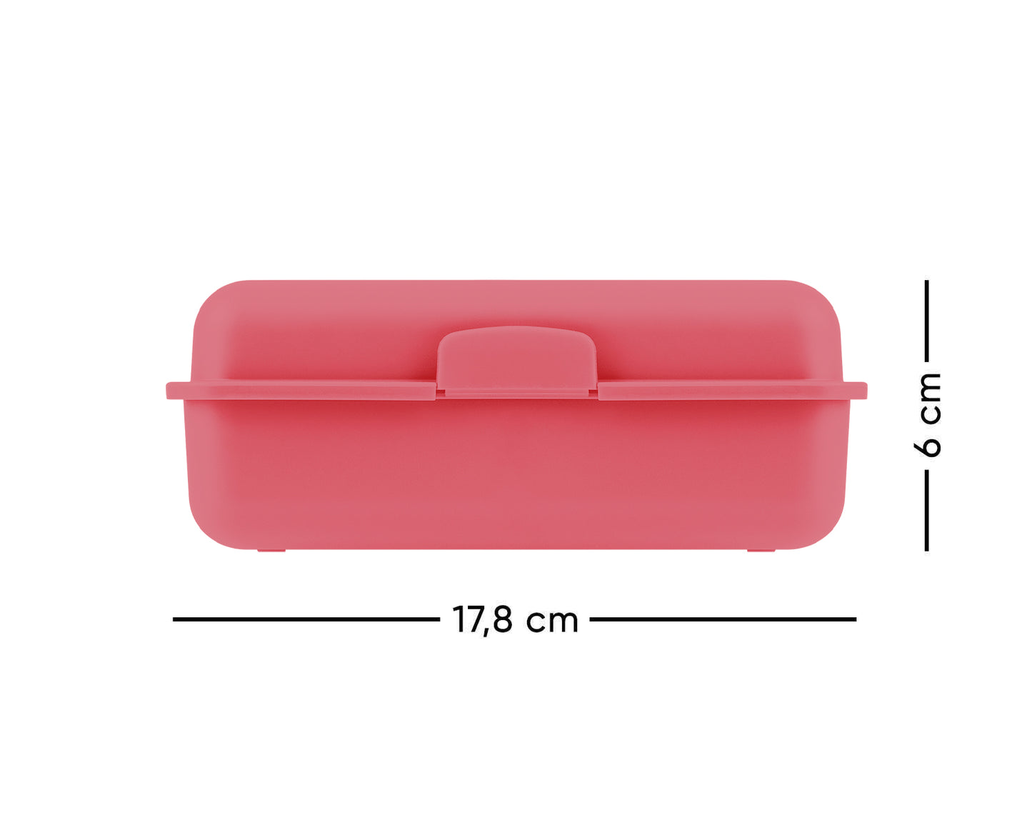 Box na desiatu Dúha červený