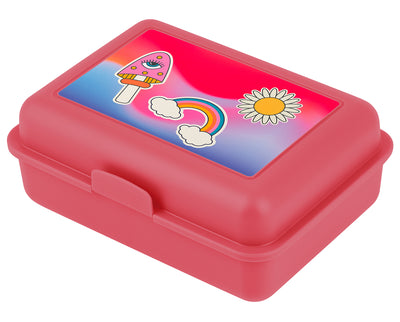 Box na desiatu Dúha červený