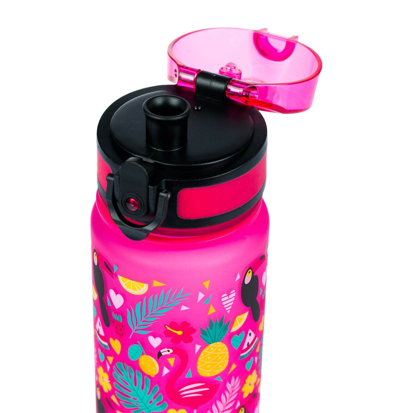 Tritanová fľaša na nápoje Plameniaky, 500 ml