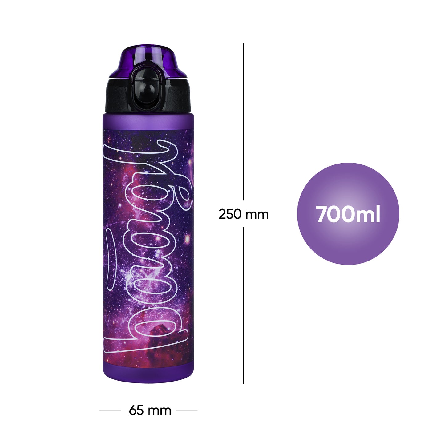 Tritanová fľaša na nápoje Galaxy, 700 ml