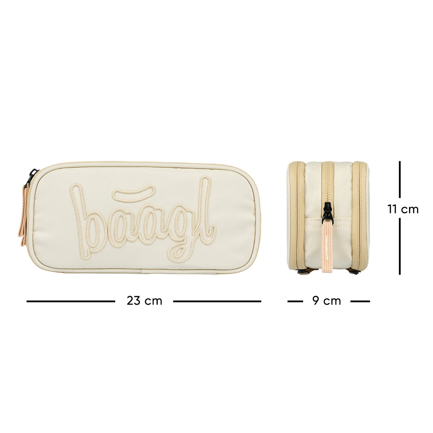 Študentský peračník etui Beige