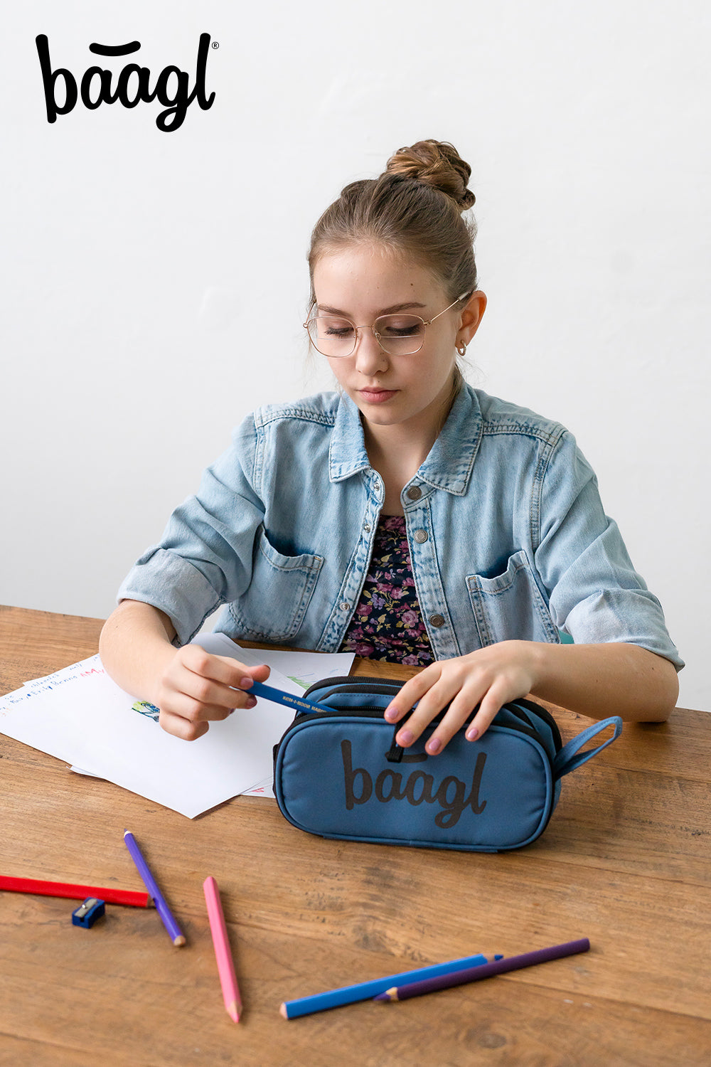 Študentský peračník etui Ocean Blue