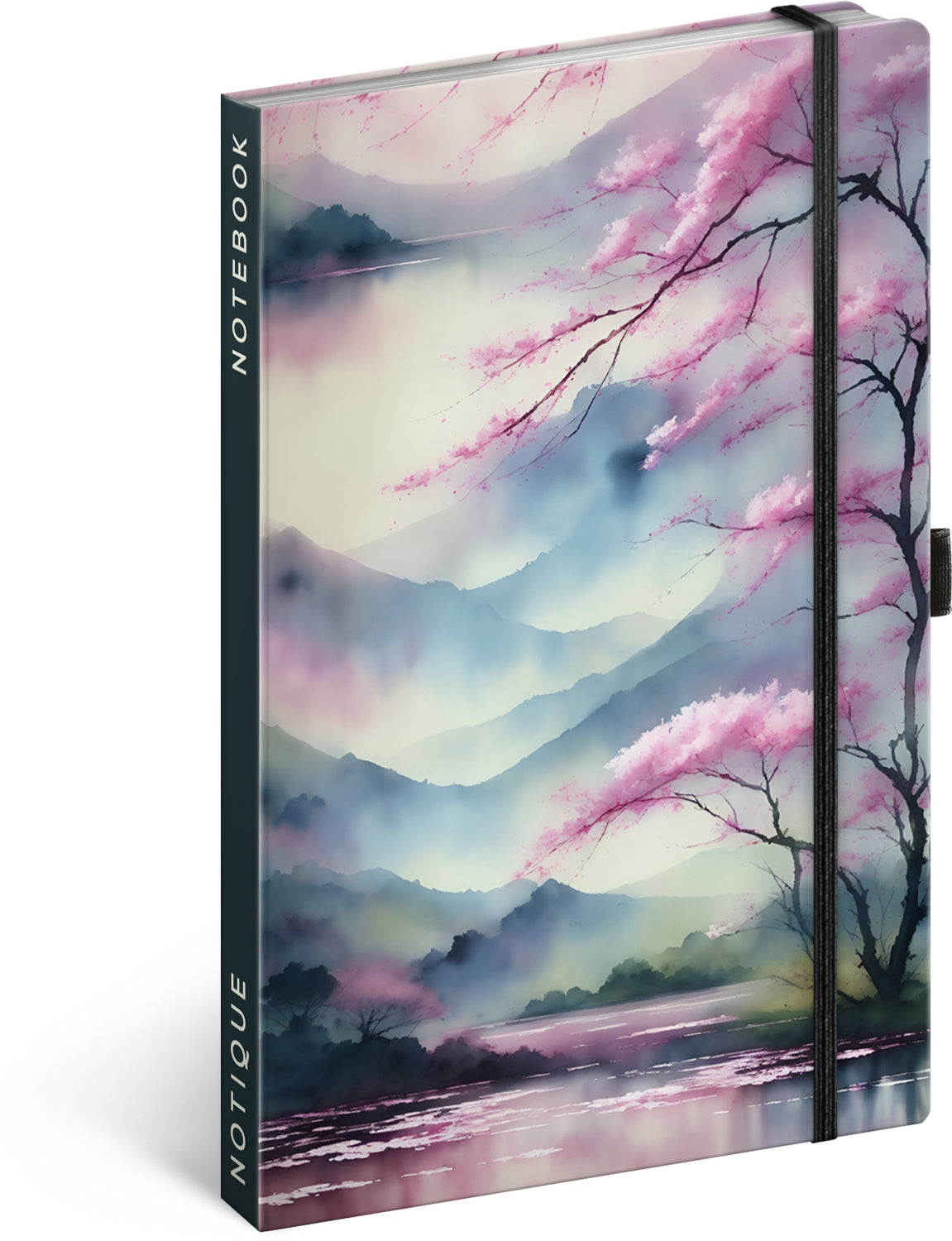 Notes Sakura, linajkovaný, 13 × 21 cm