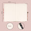 Notes Púdrové kvety, linajkovaný, 13 × 21 cm