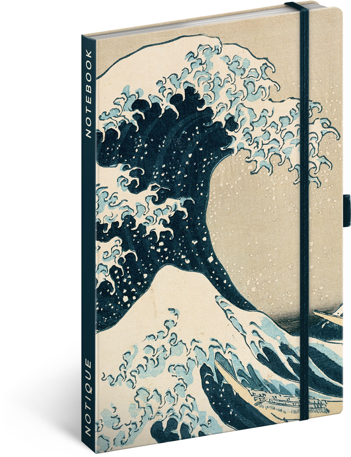 Notes Katsushika Hokusai, linajkovaný, 13 × 21 cm