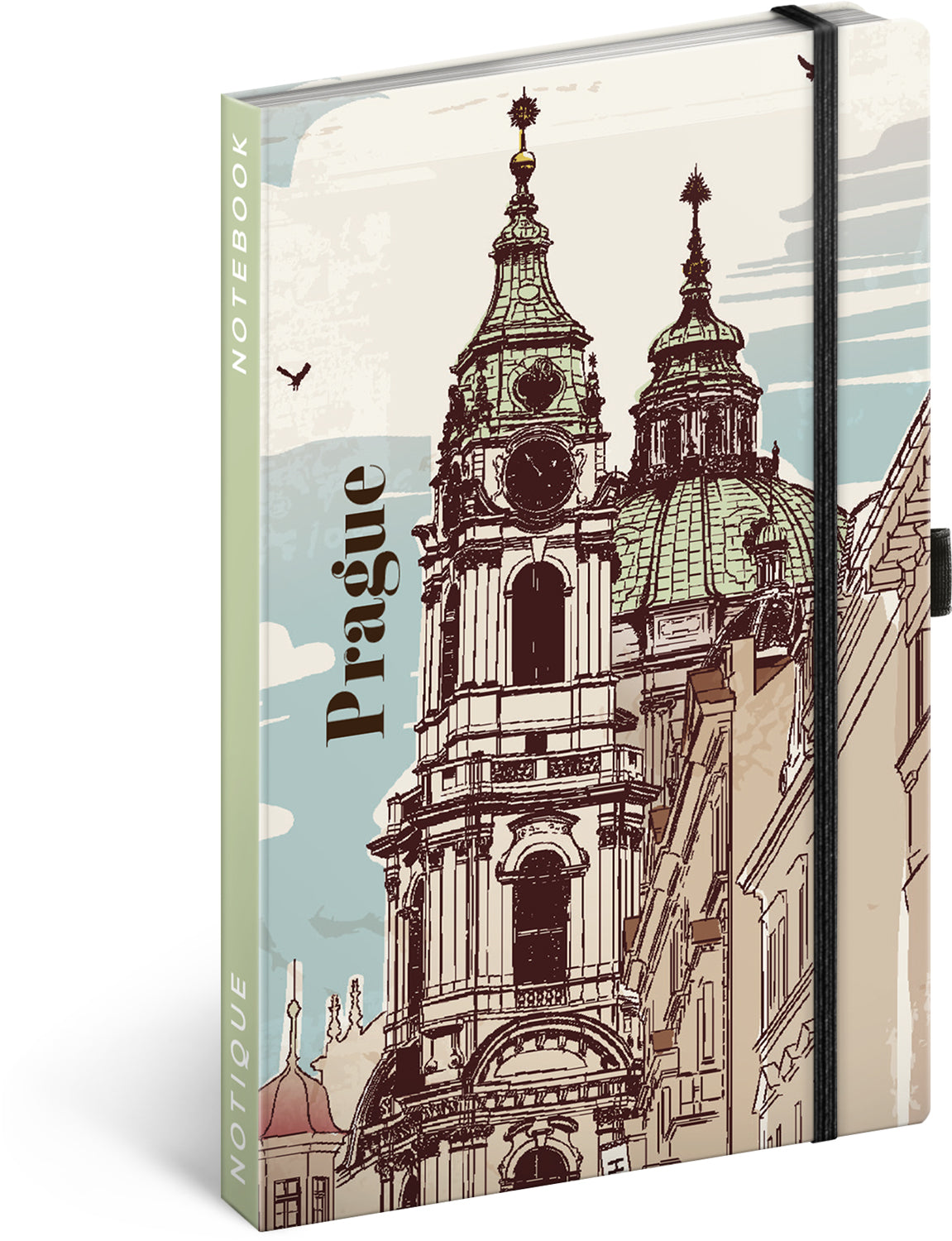 Notes Praha, linajkovaný, 13 × 21 cm