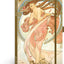 Notes Alfons Mucha – Tanec, linajkovaný, 13 × 21 cm