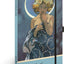 Notes Alfons Mucha – Luna, bodkovaný, 11 × 16 cm