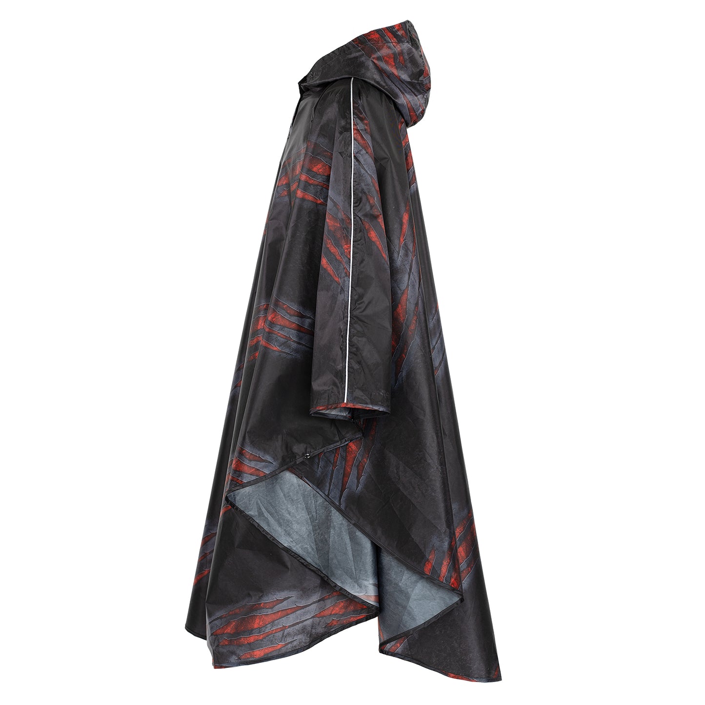 Outdoor pršiplášť pončo Láva vel. XL (170 -190 cm)