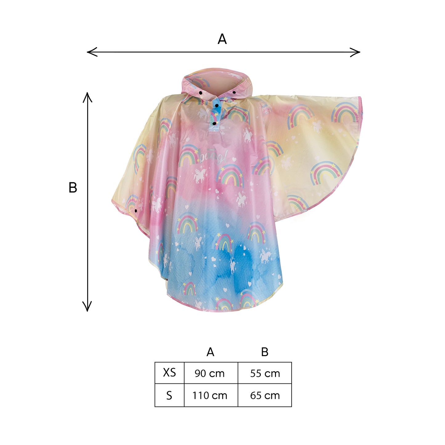 Outdoor pršiplášť pončo Unicorn vel. S (110 -130 cm)