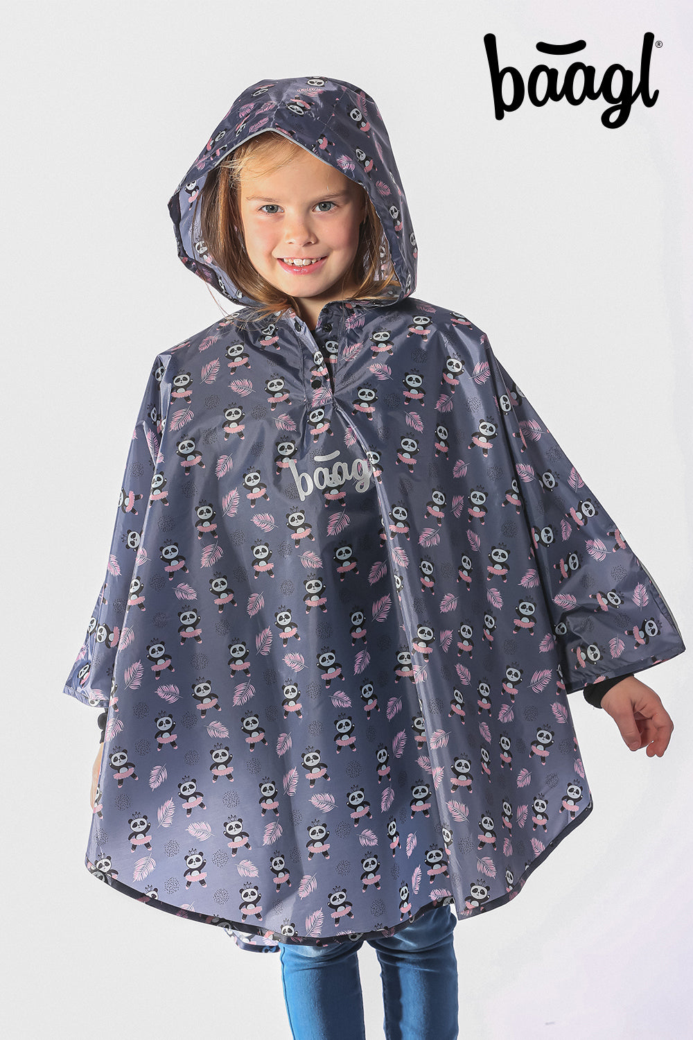 Outdoor pršiplášť pončo Panda vel. XS (90 -110 cm)