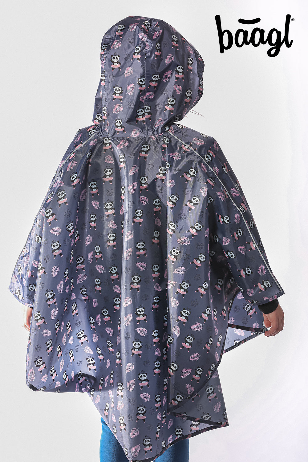 Outdoor pršiplášť pončo Panda vel. XS (90 -110 cm)