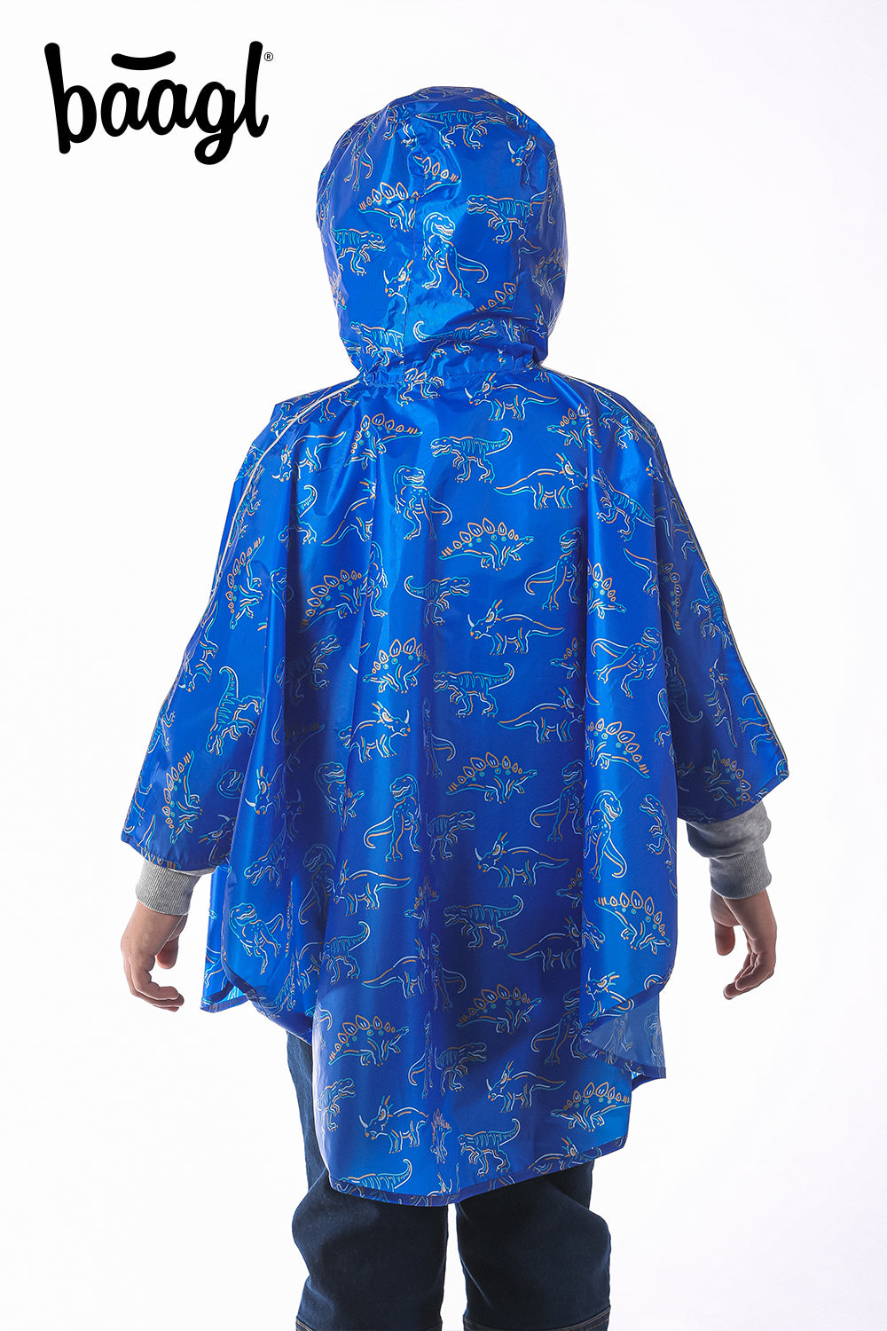 Outdoor pršiplášť pončo Dino vel. XS (90 -110 cm)