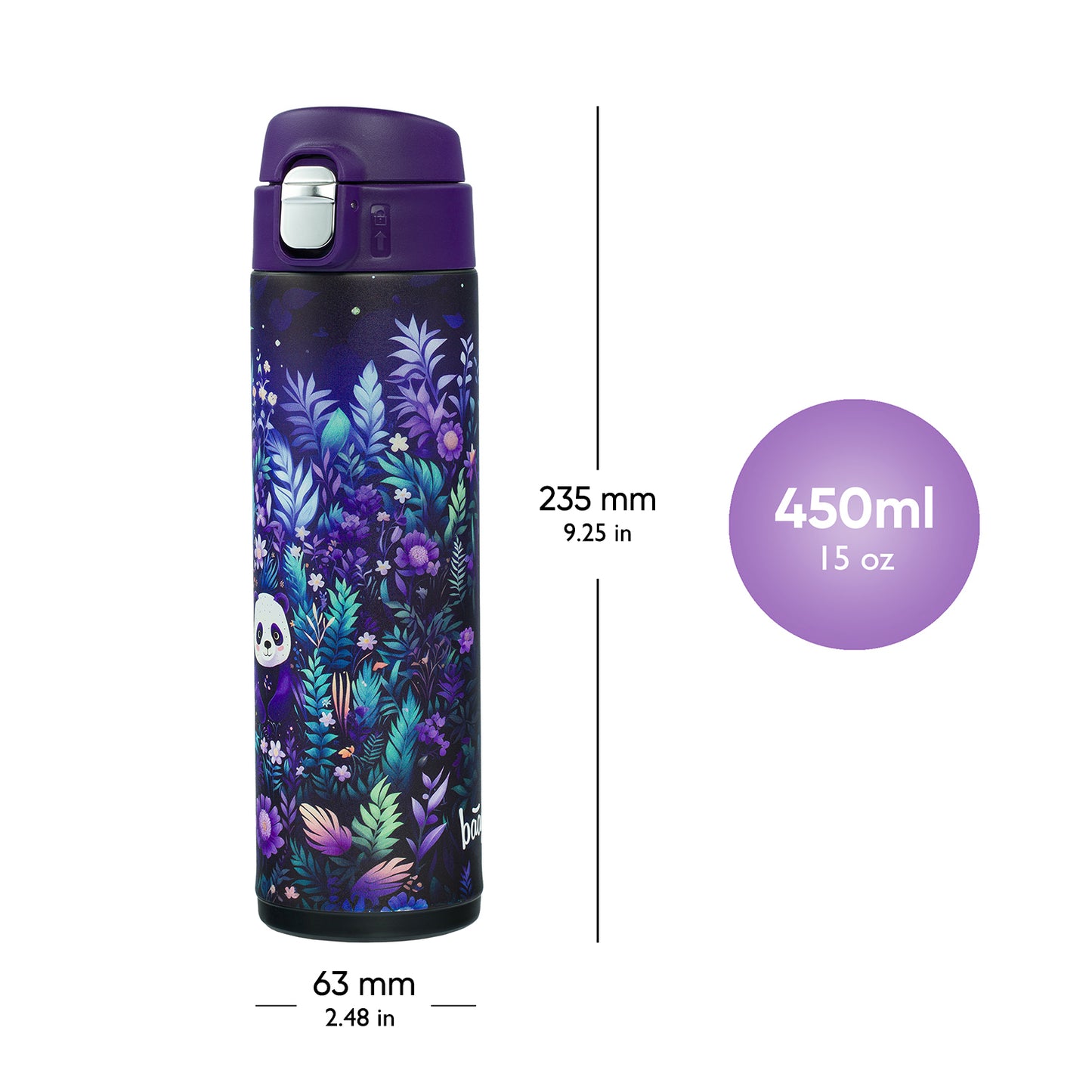 Termofľaša Jungle Panda, 450 ml