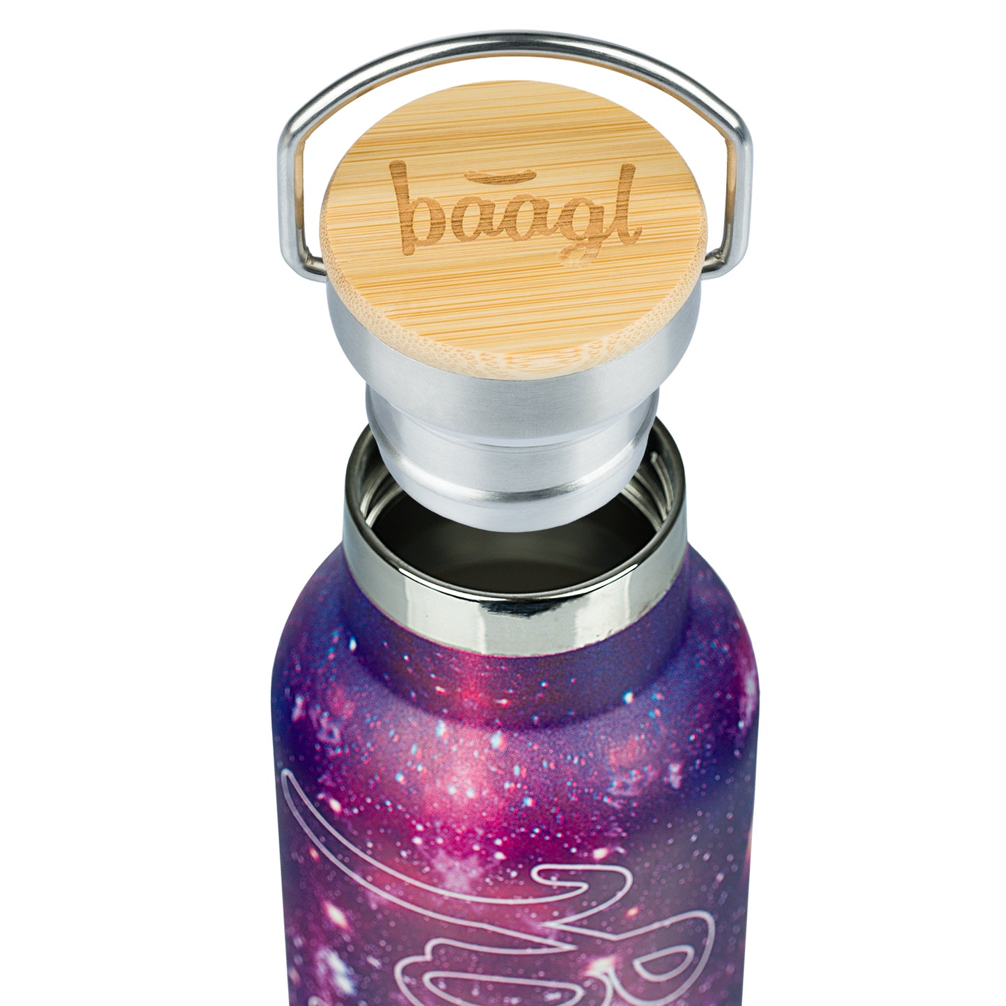 Termofľaša s bambusovým viečkom Galaxy, 500 ml