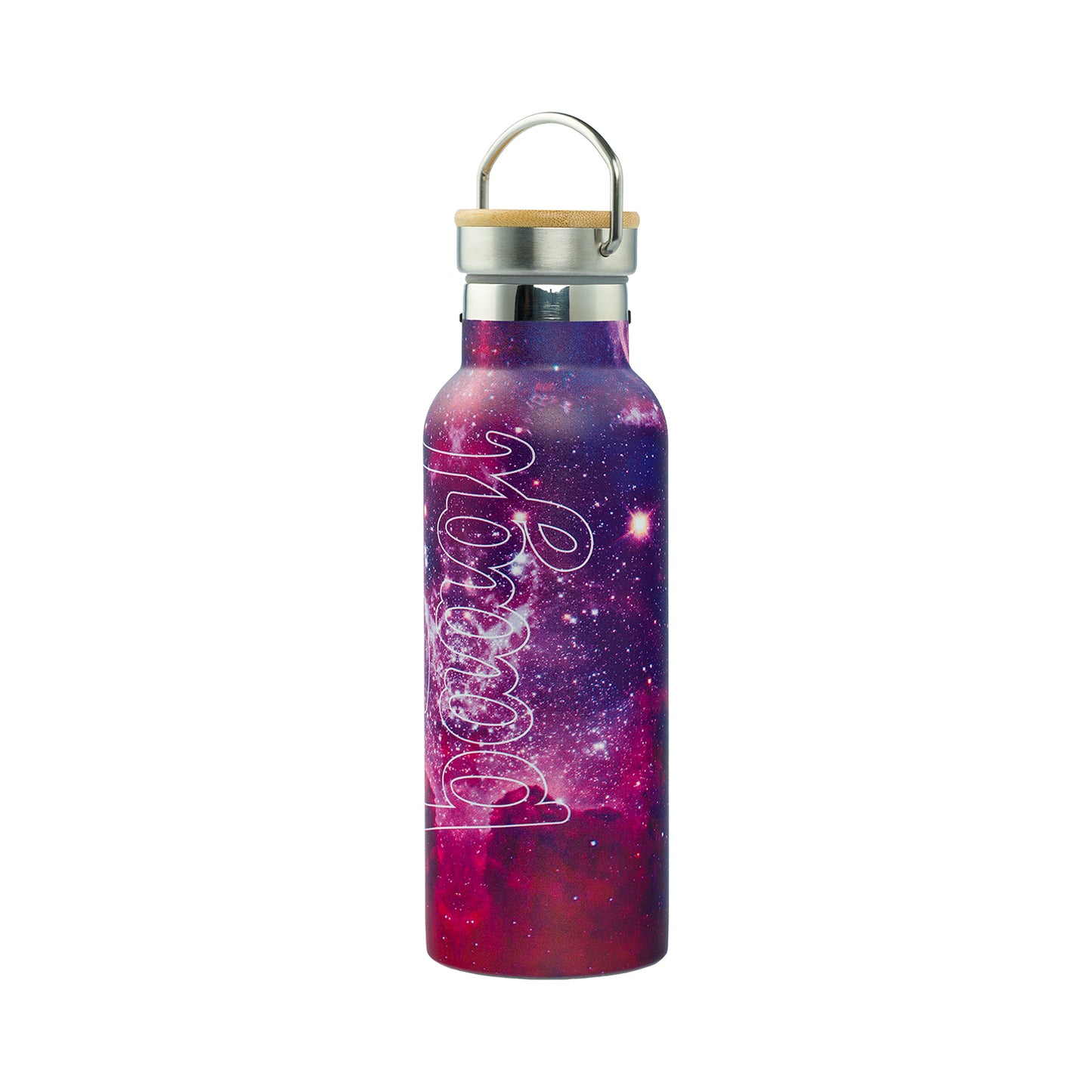 Termofľaša s bambusovým viečkom Galaxy, 500 ml