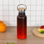 Termofľaša s bambusovým viečkom Gradient červeno-čierna, 500 ml