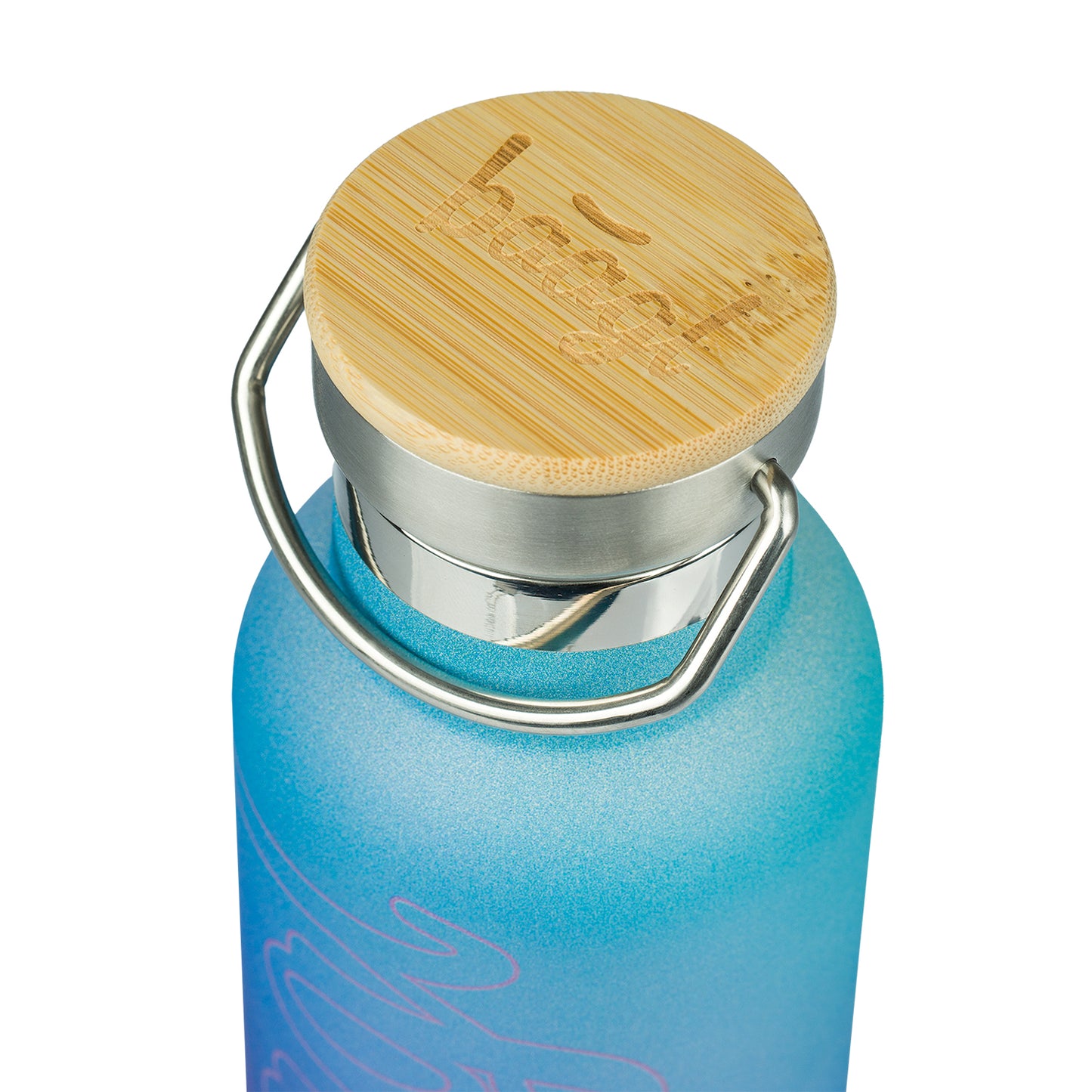 Termofľaša s bambusovým viečkom Gradient modro-fialová, 500 ml