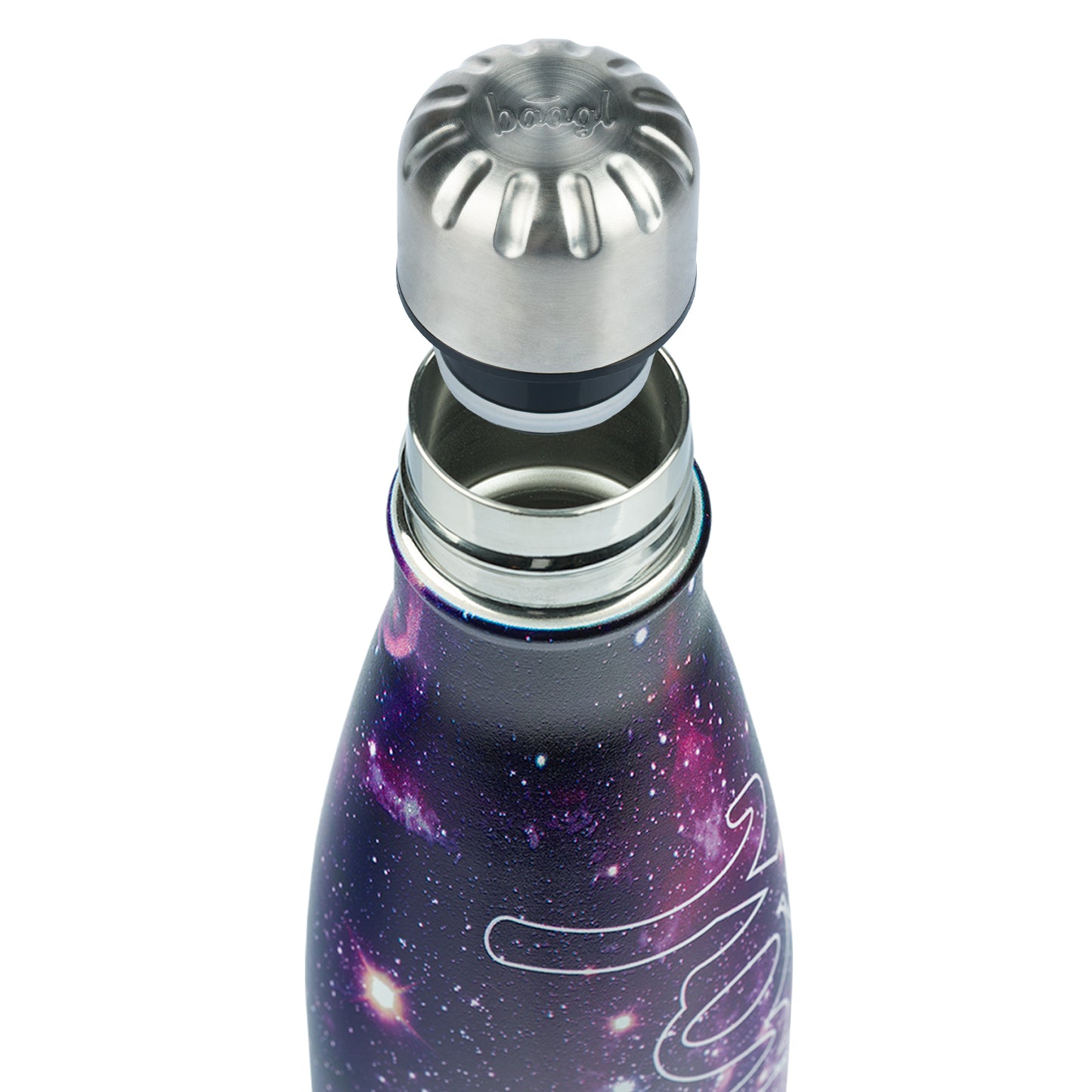 Termofľaša s kovovým viečkom Galaxy, 500 ml