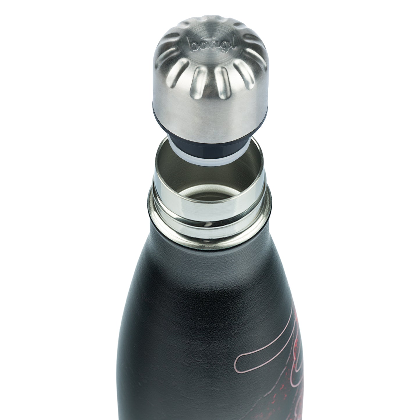 Termofľaša s kovovým viečkom Láva, 500 ml
