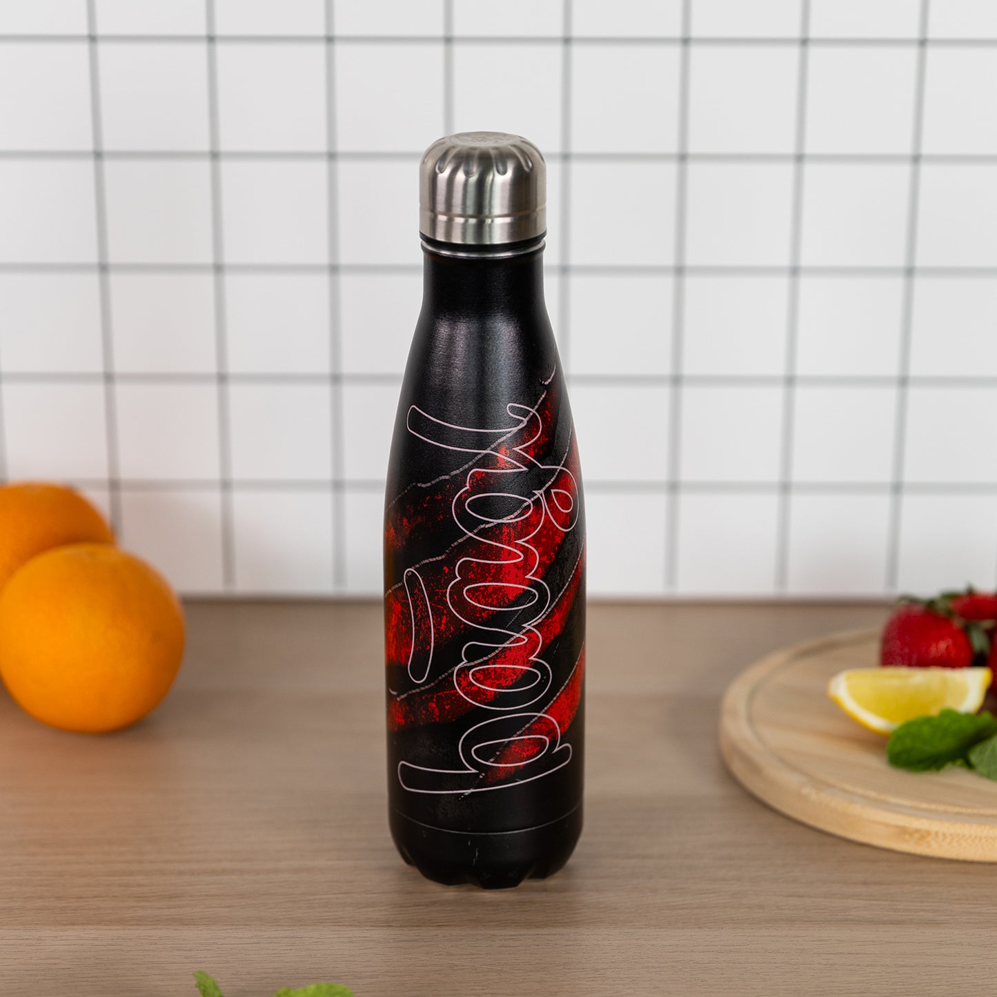 Termofľaša s kovovým viečkom Láva, 500 ml