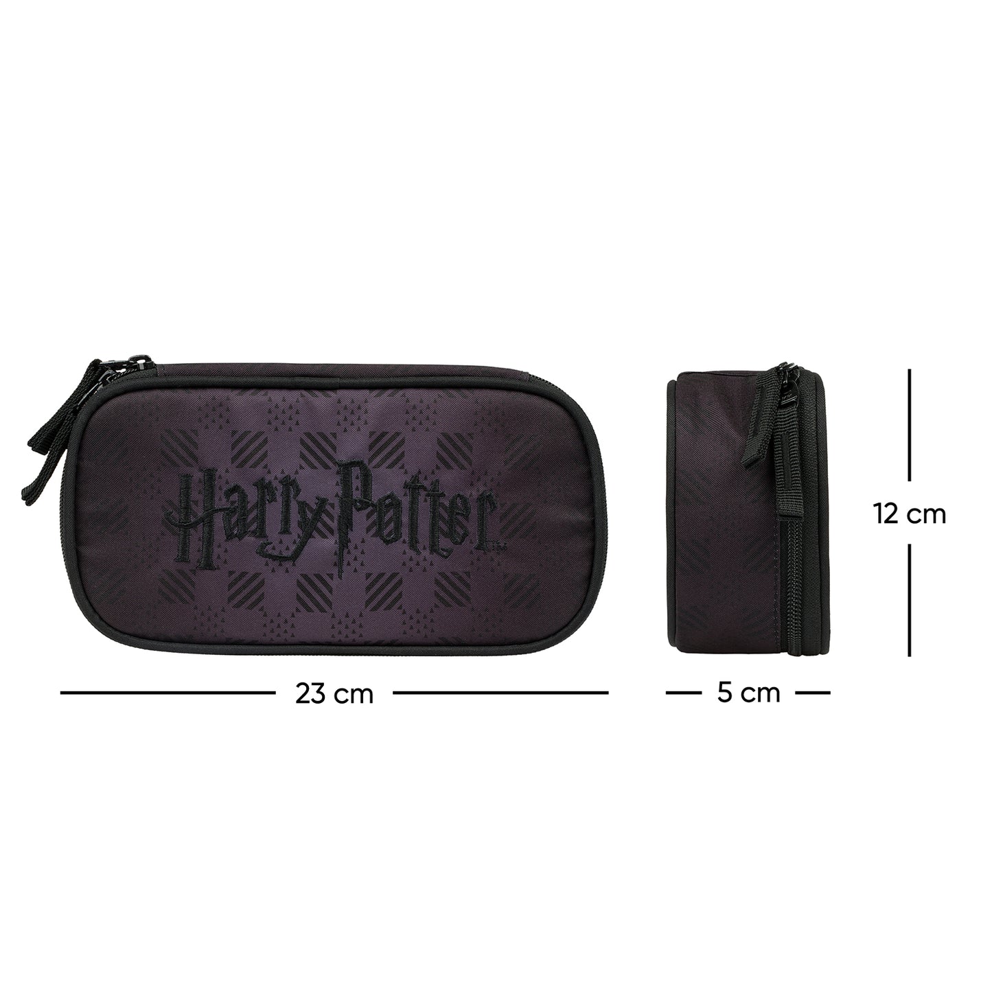 Školský peračník etui Harry Potter Rokfort čierny