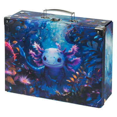 Skladací školský kufrík Axolotl s kovaním