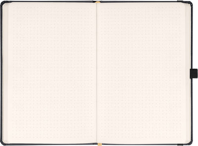 Notes Balacron, čierný, bodkovaný, 15 × 21 cm