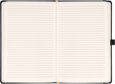 Notes Aprint, čierny, linajkovaný, 15 × 21 cm
