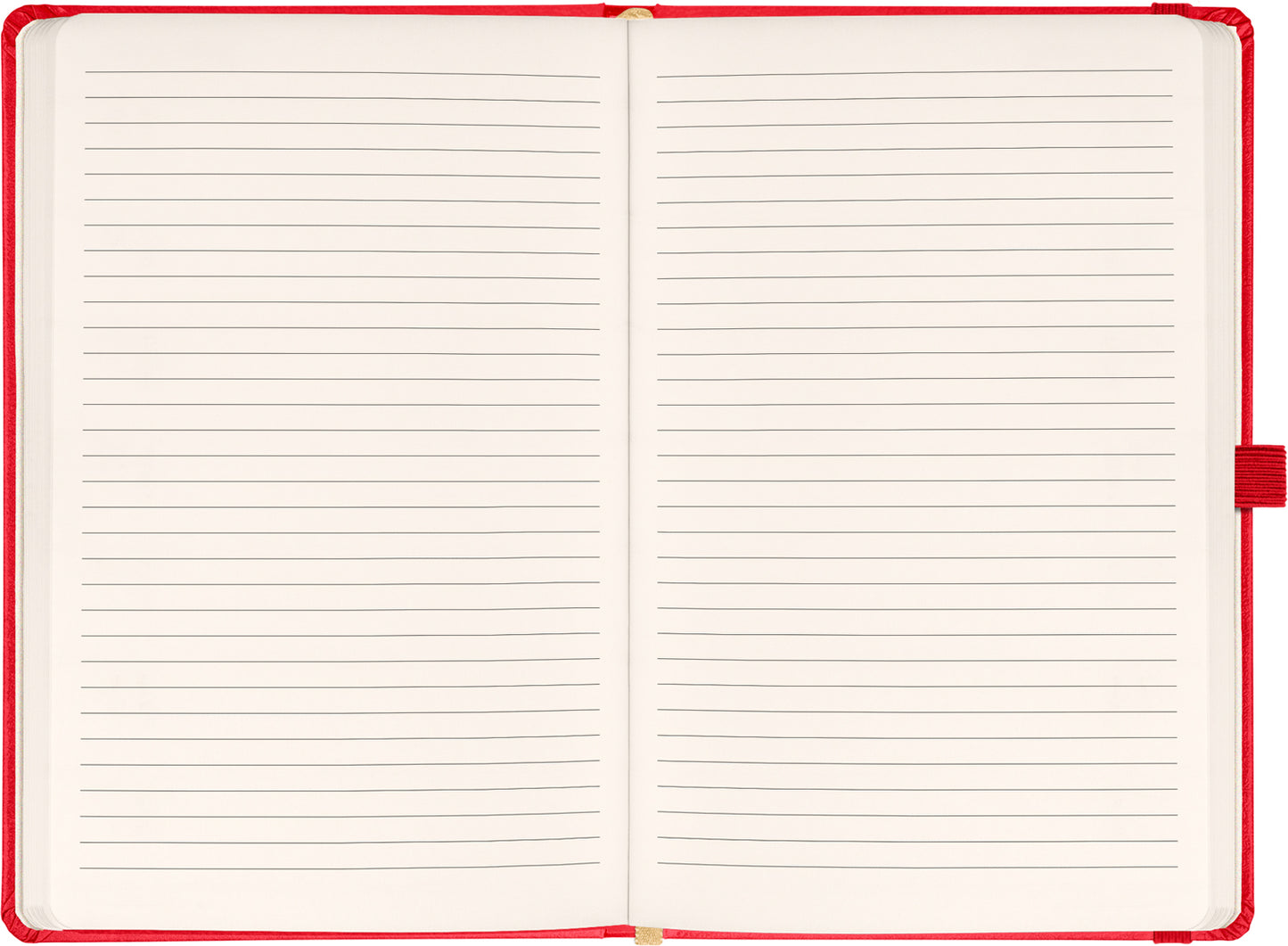 Notes Aprint, červený, linajkovaný, 15 × 21 cm