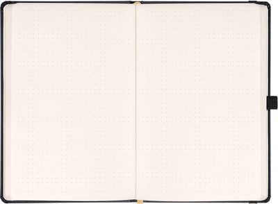 Notes Aprint, čierny, bodkovaný, 15 × 21 cm