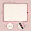 Notes Aprint, červený, bodkovaný, 15 × 21 cm