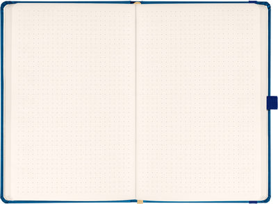 Notes Aprint, modrý, bodkovaný, 15 × 21 cm