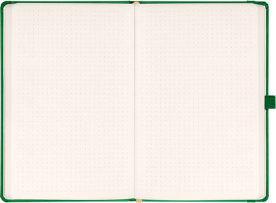 Notes Aprint, zelený, bodkovaný, 15 × 21 cm