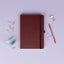 Notes Aprint Neo, vínový, linajkovaný, 15 × 21 cm