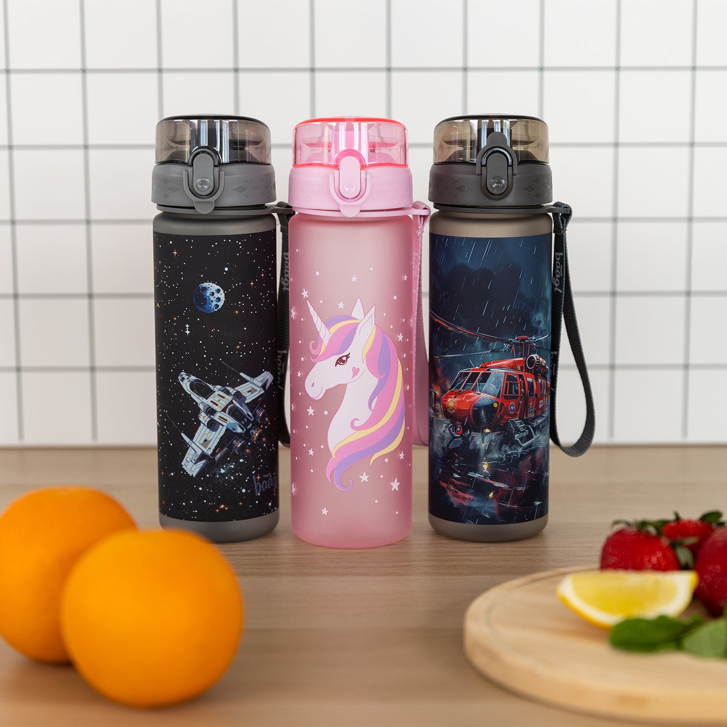 Tritanová fľaša na nápoje Pixel Space, 500 ml